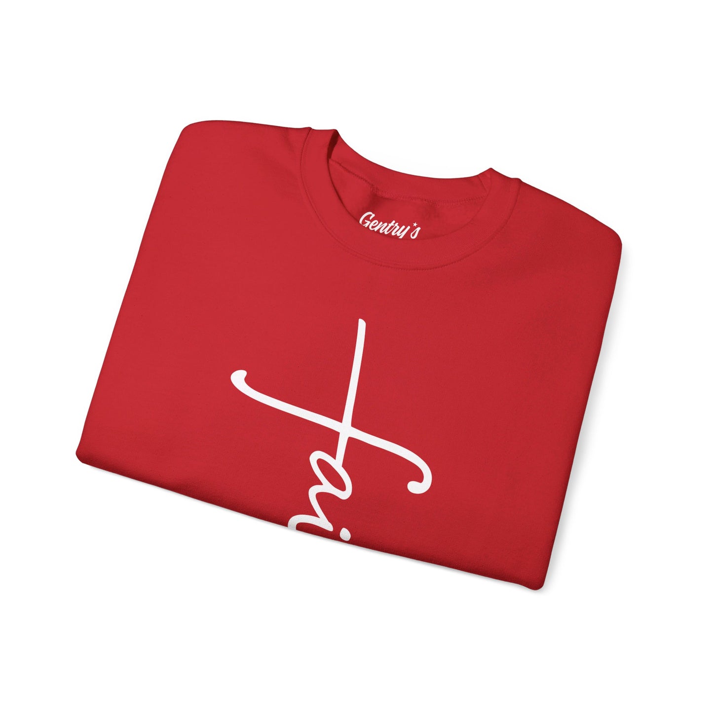 Faith Cross Unisex Heavy Blend™ Crewneck Sweatshirt