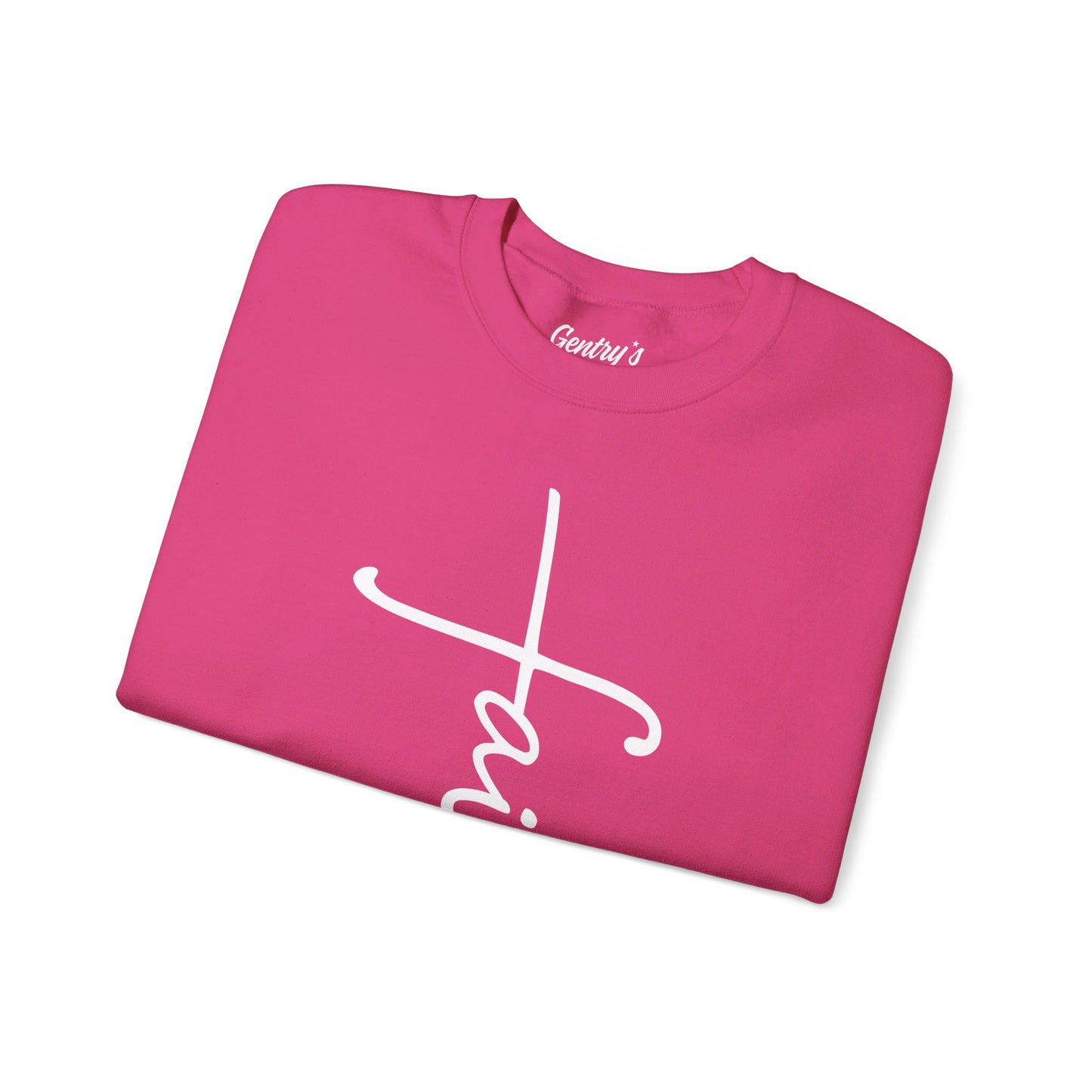Faith Cross Unisex Heavy Blend™ Crewneck Sweatshirt