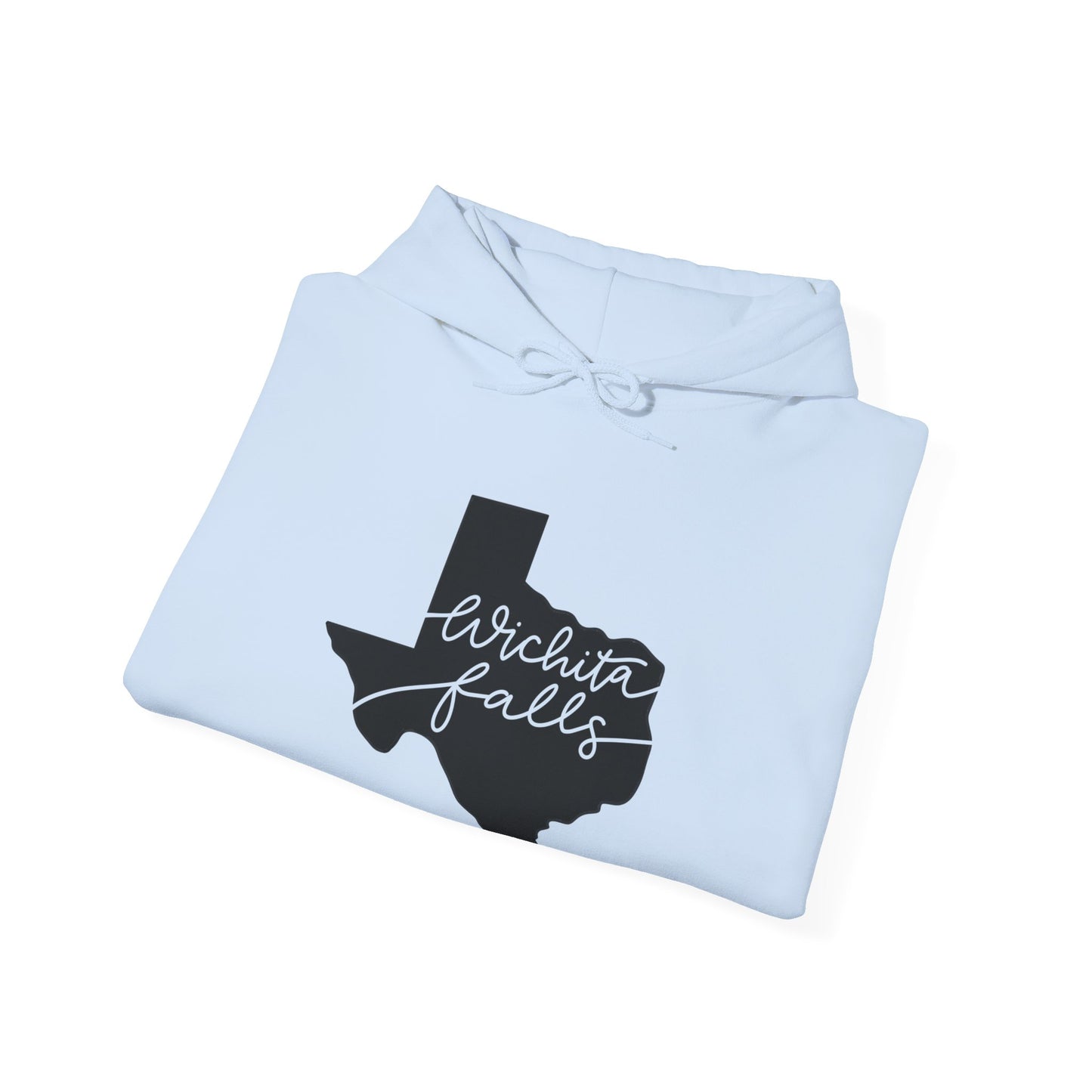 Wichita Falls Script Unisex Heavy Blend™ Hooded Sweatshirt