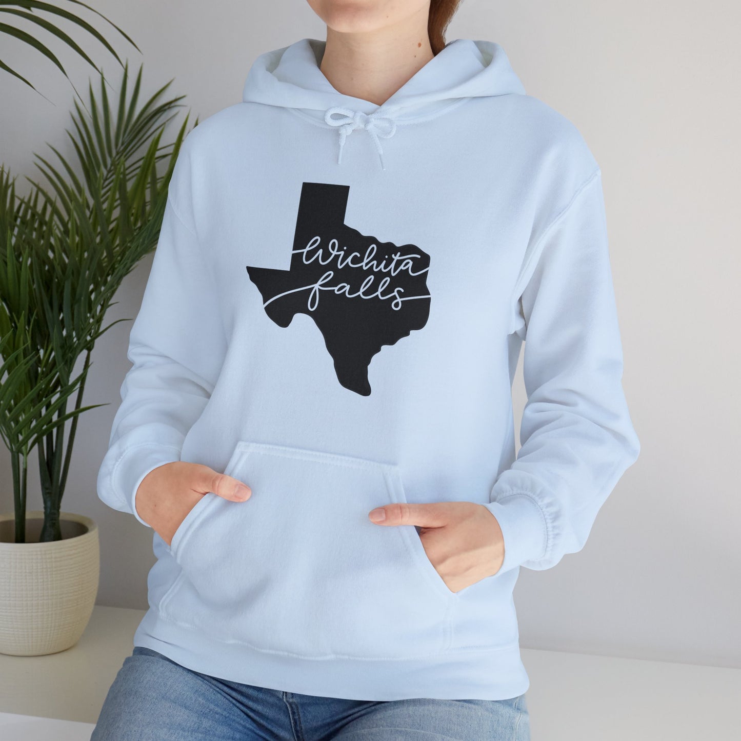 Wichita Falls Script Unisex Heavy Blend™ Hooded Sweatshirt