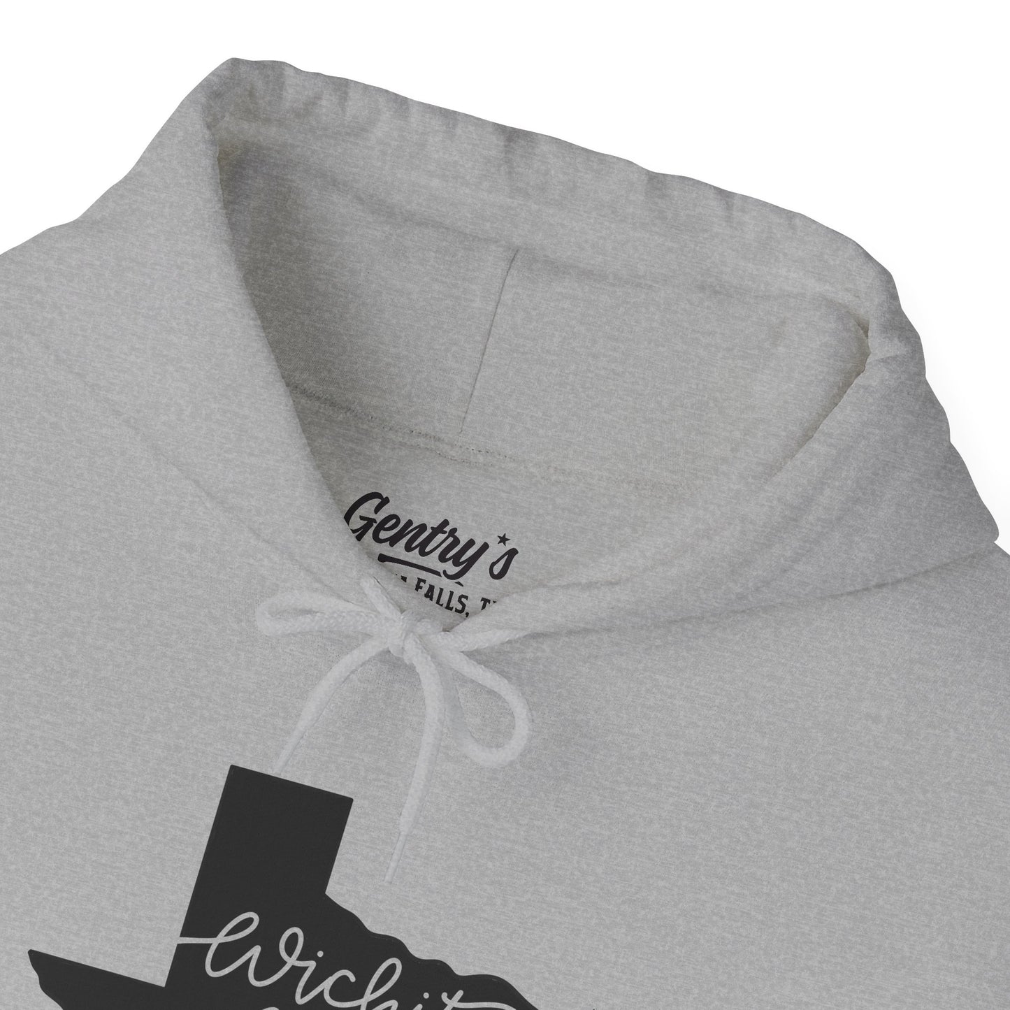 Wichita Falls Script Unisex Heavy Blend™ Hooded Sweatshirt