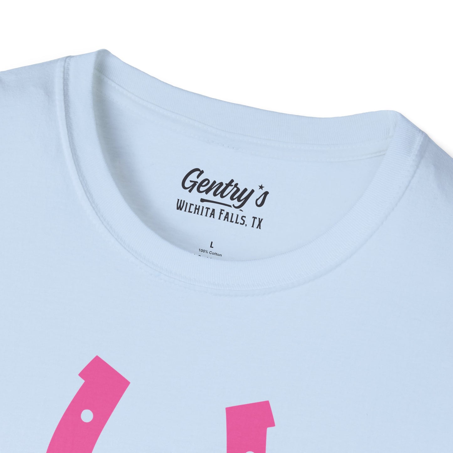 3 Lucky Horseshoe Unisex Softstyle T-Shirt