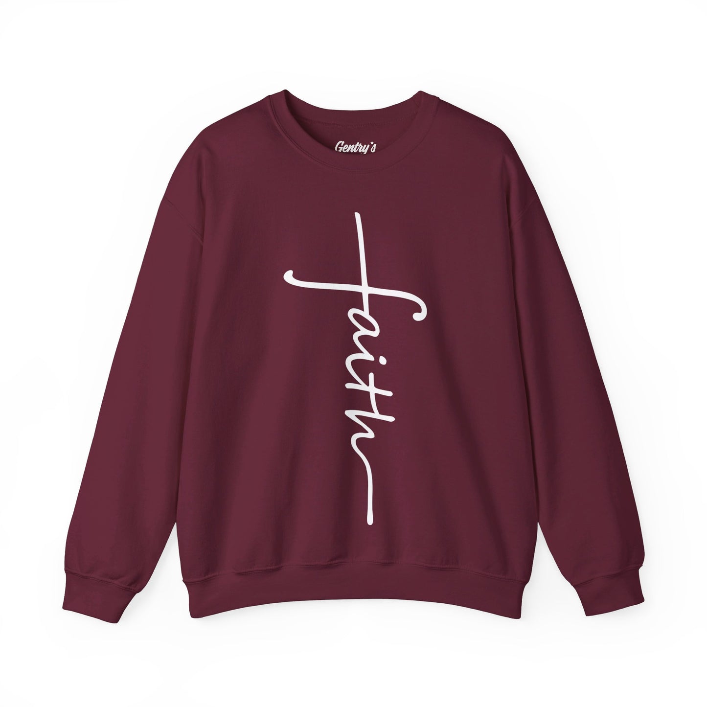 Faith Cross Unisex Heavy Blend™ Crewneck Sweatshirt