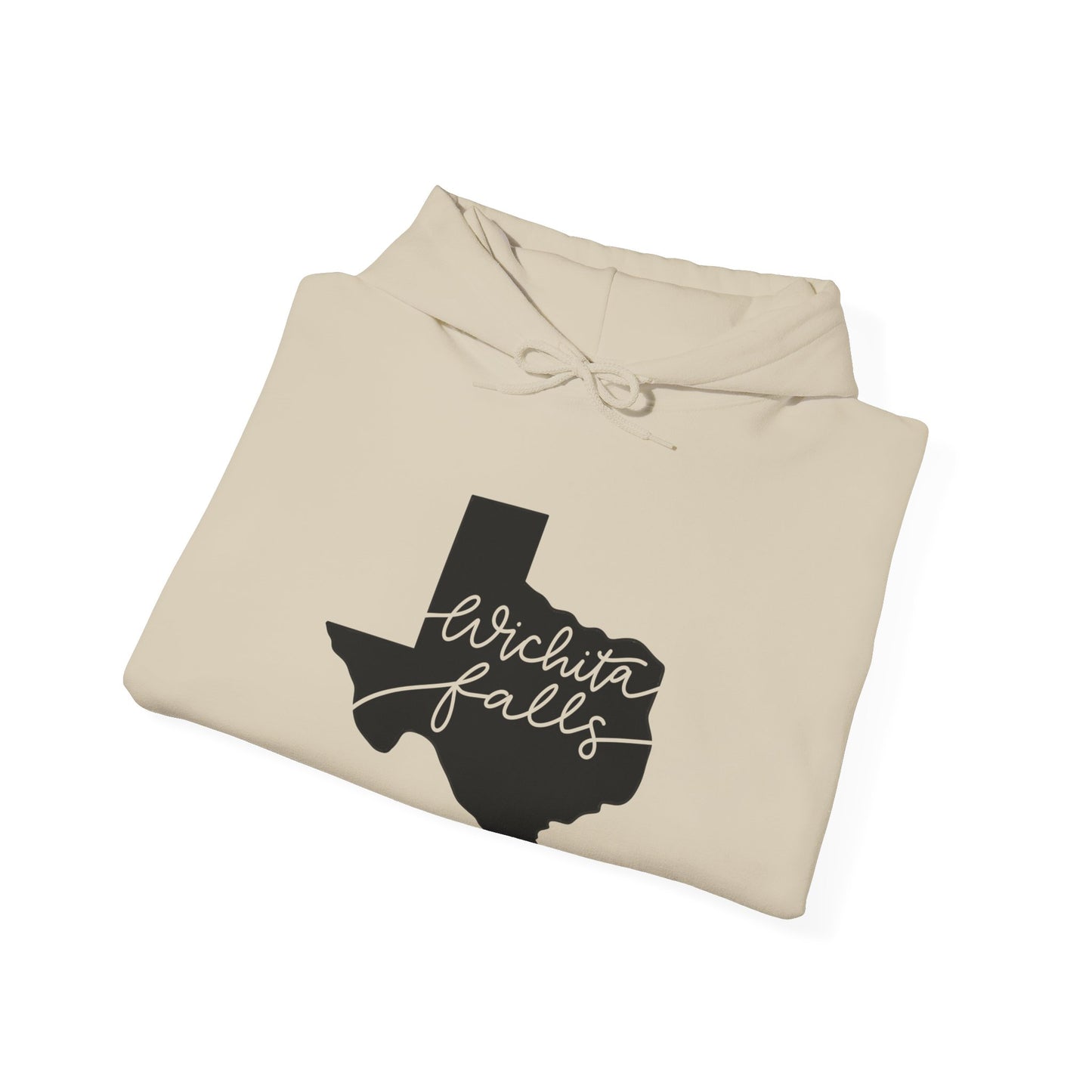 Wichita Falls Script Unisex Heavy Blend™ Hooded Sweatshirt