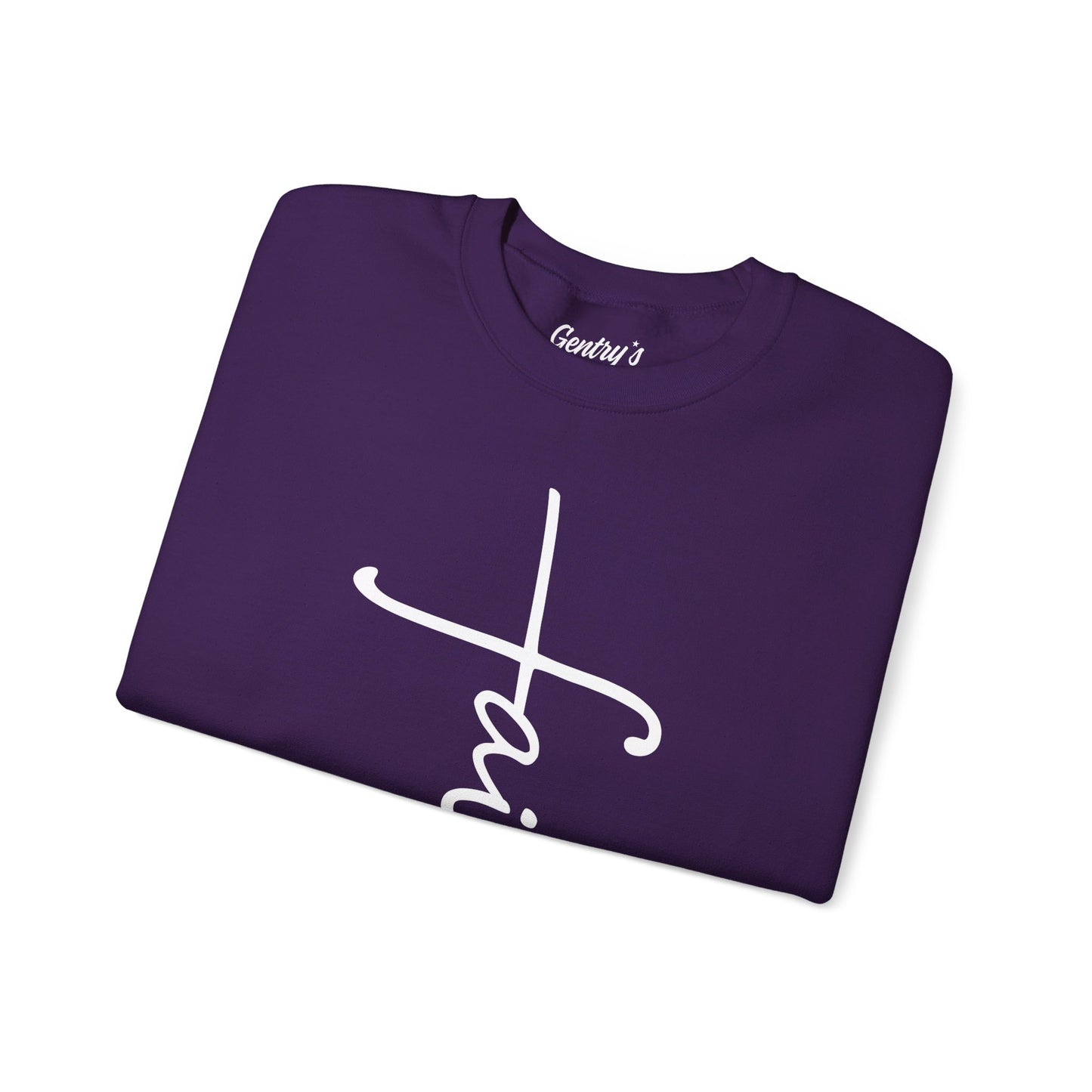 Faith Cross Unisex Heavy Blend™ Crewneck Sweatshirt