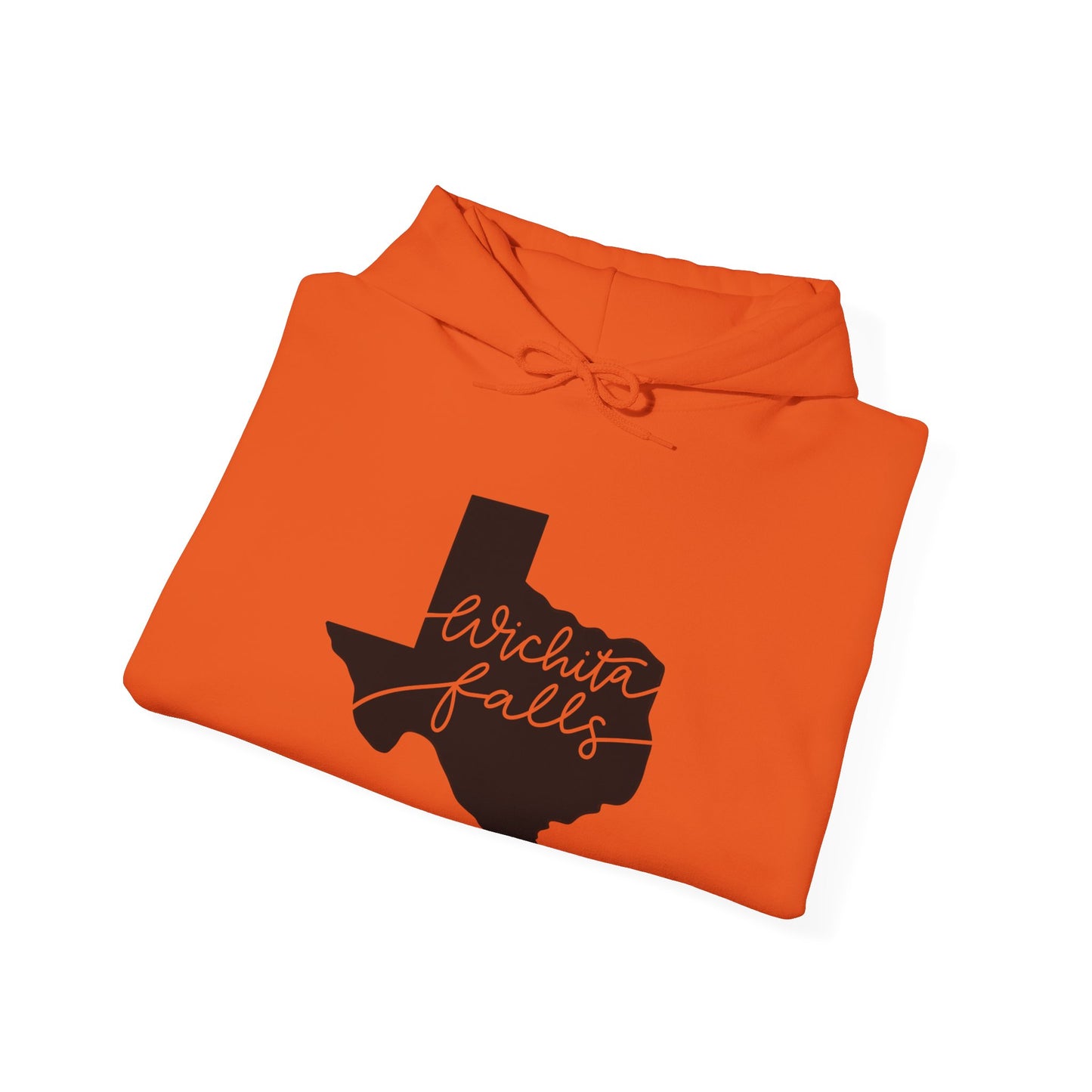 Wichita Falls Script Unisex Heavy Blend™ Hooded Sweatshirt