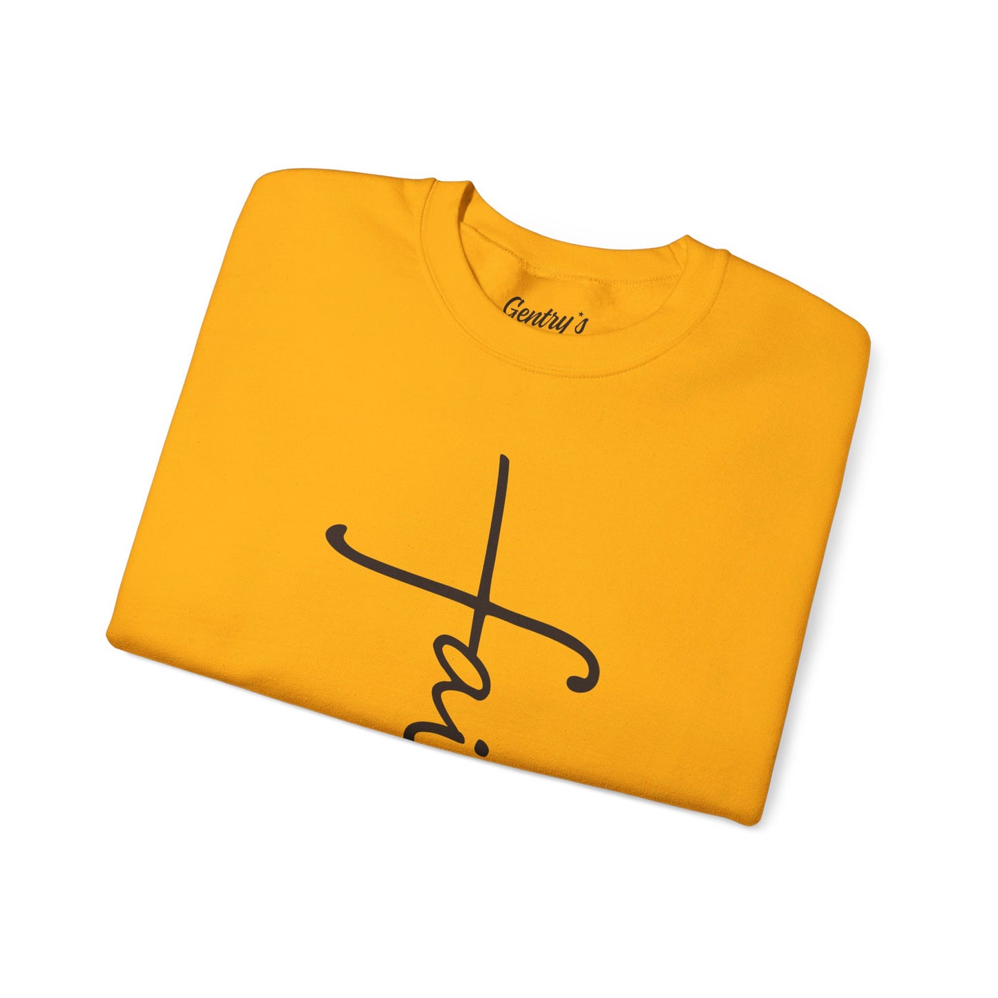 Faith Cross Unisex Heavy Blend™ Crewneck Sweatshirt