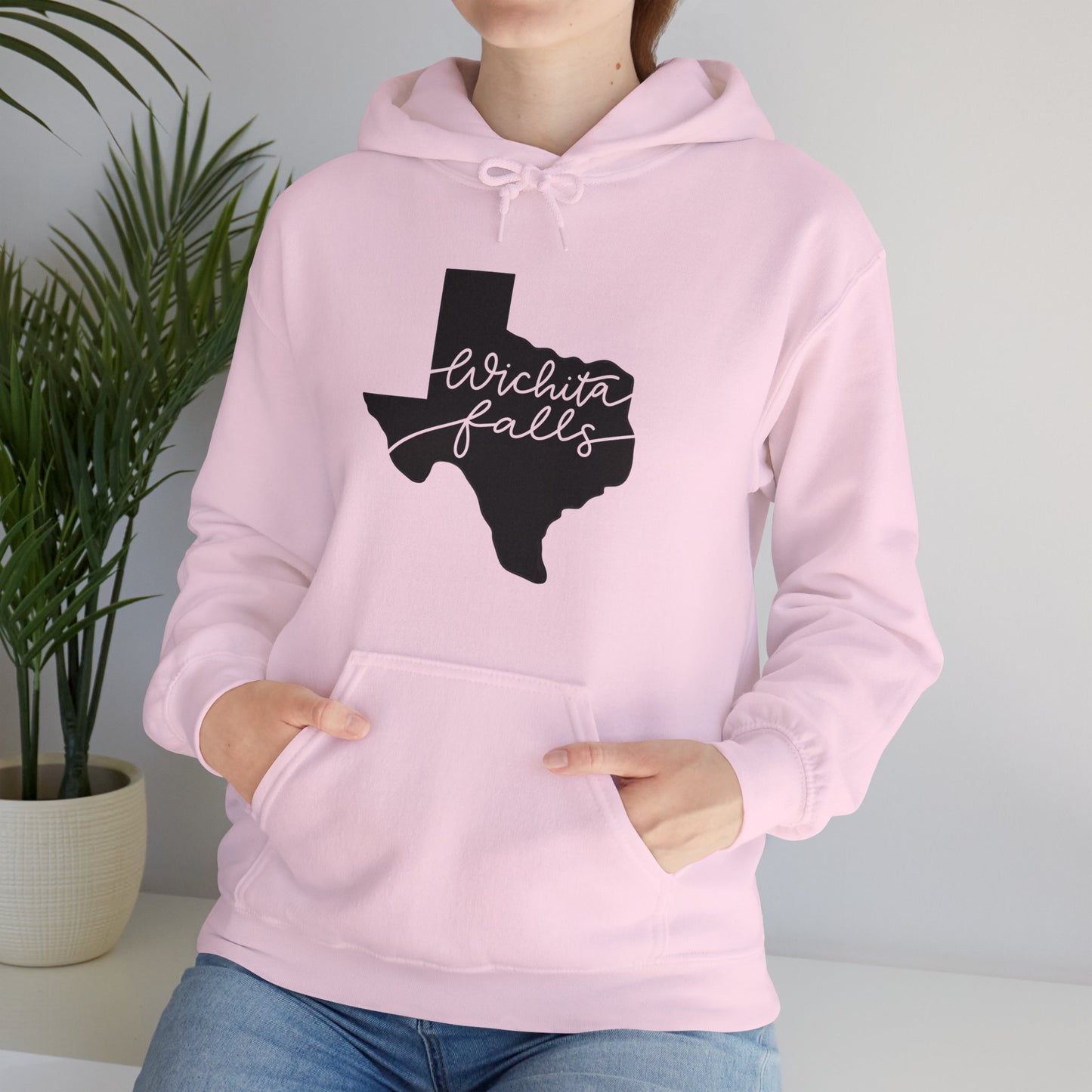 Wichita Falls Script Unisex Heavy Blend™ Hooded Sweatshirt