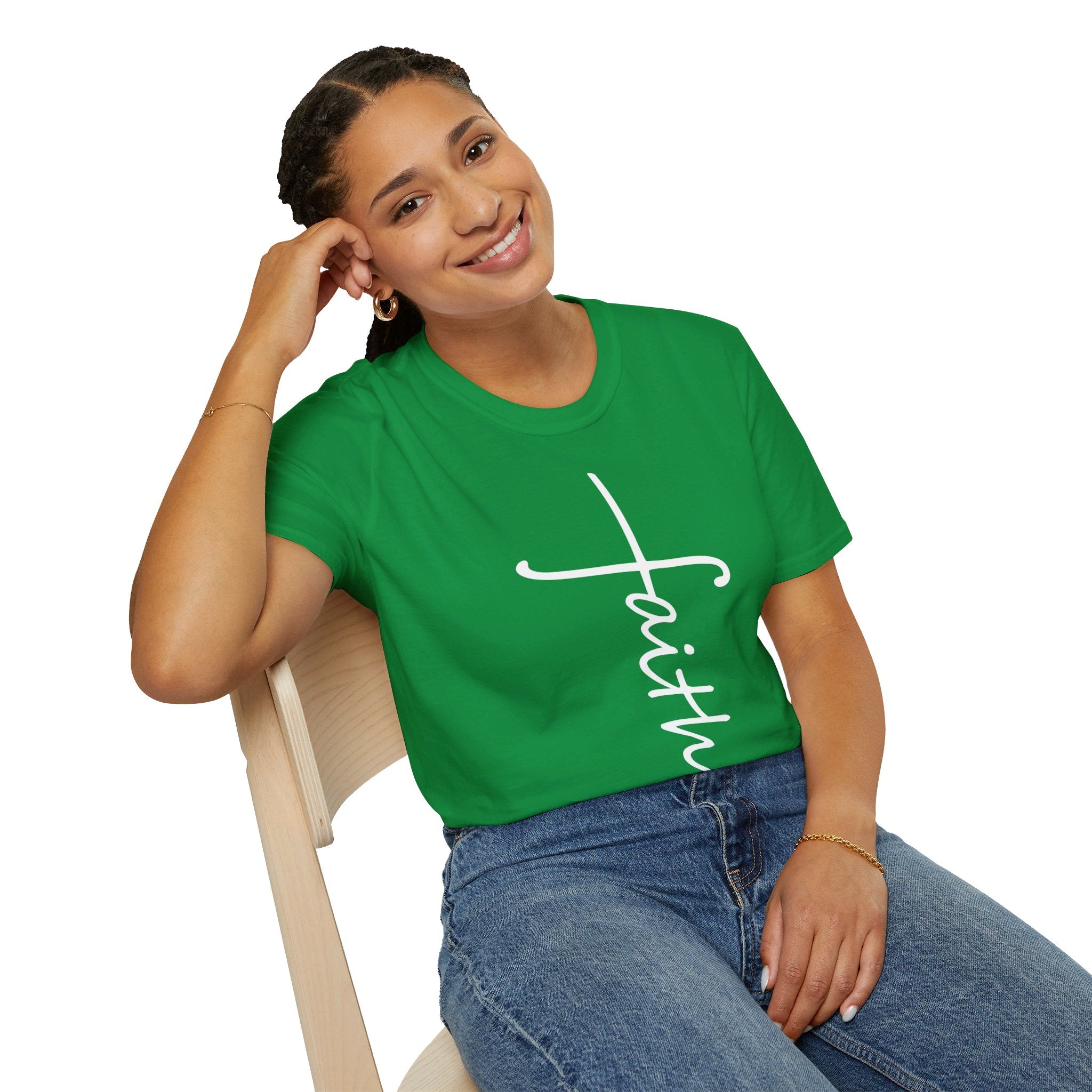 Faith Cross Unisex Softstyle T-Shirt – Gentry's