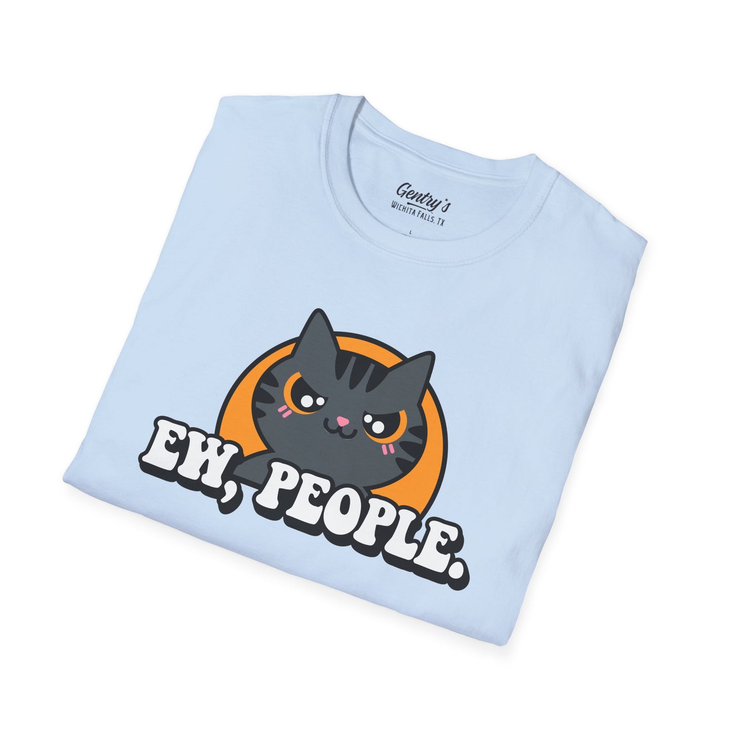 Ew People Cat Unisex Softstyle T-Shirt