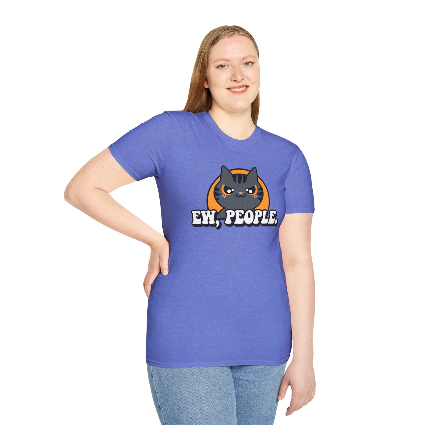 Ew People Cat Unisex Softstyle T-Shirt