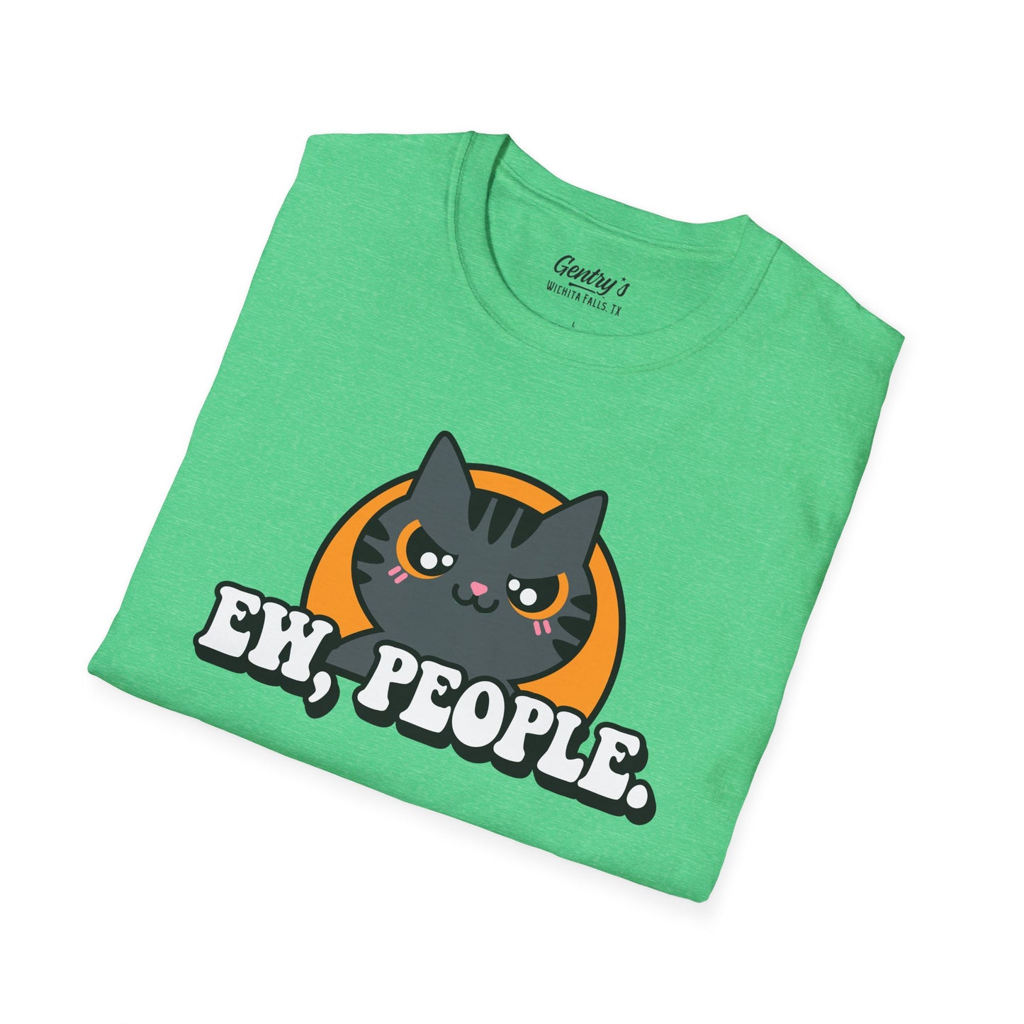 Ew People Cat Unisex Softstyle T-Shirt