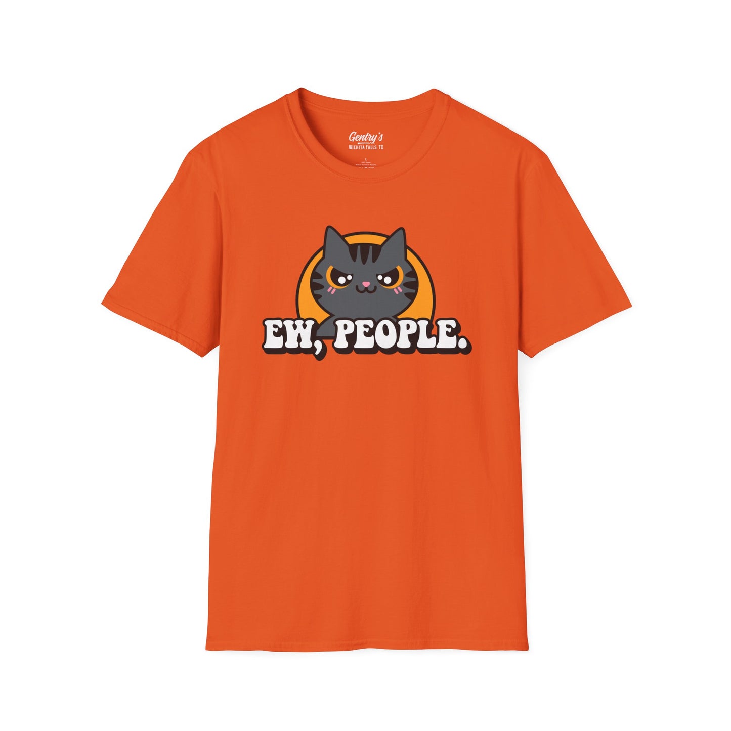 Ew People Cat Unisex Softstyle T-Shirt