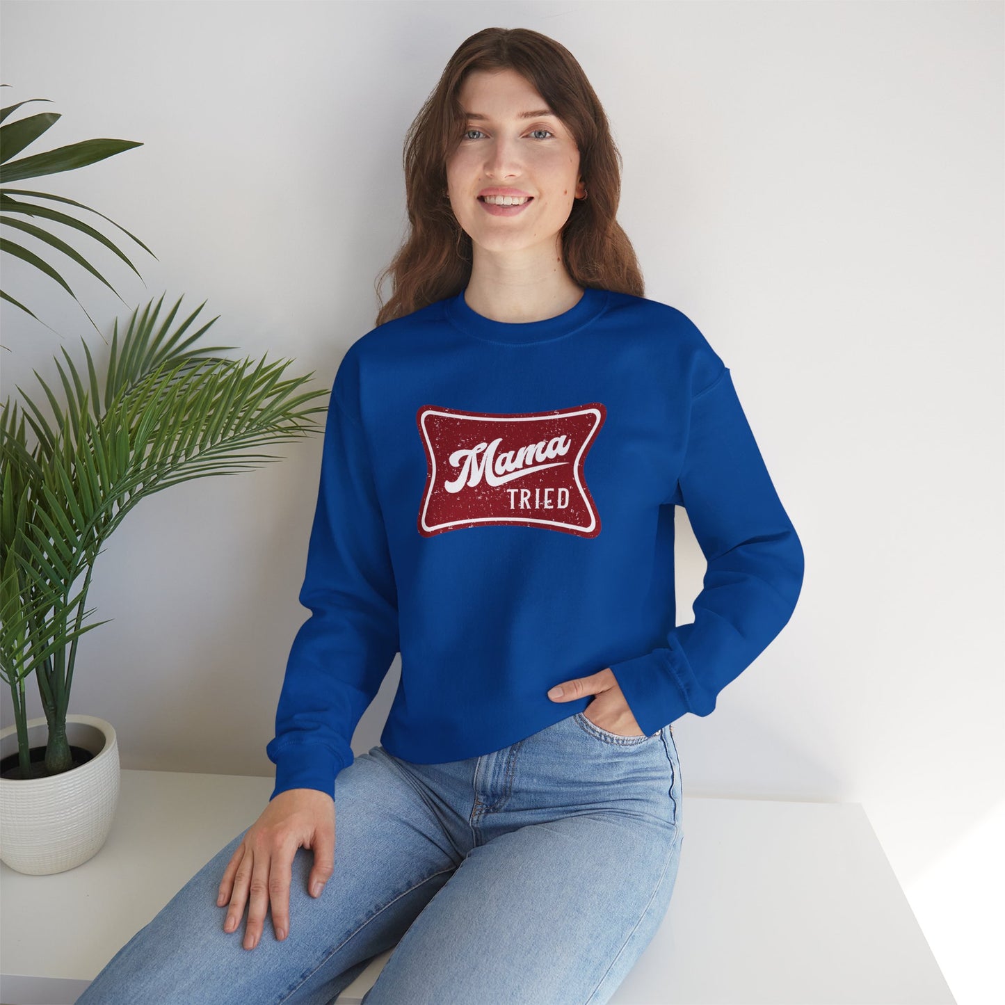 Mama Tried Unisex Heavy Blend™ Crewneck Sweatshirt