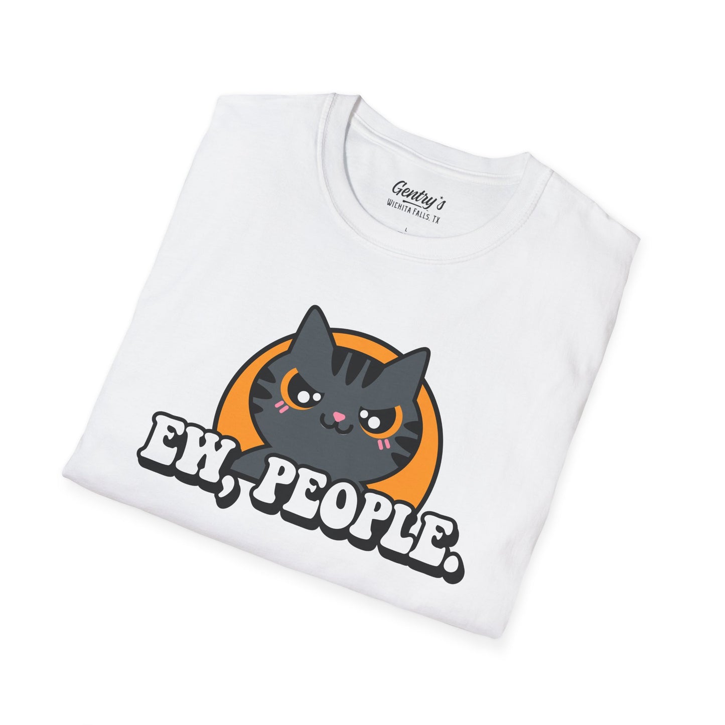 Ew People Cat Unisex Softstyle T-Shirt