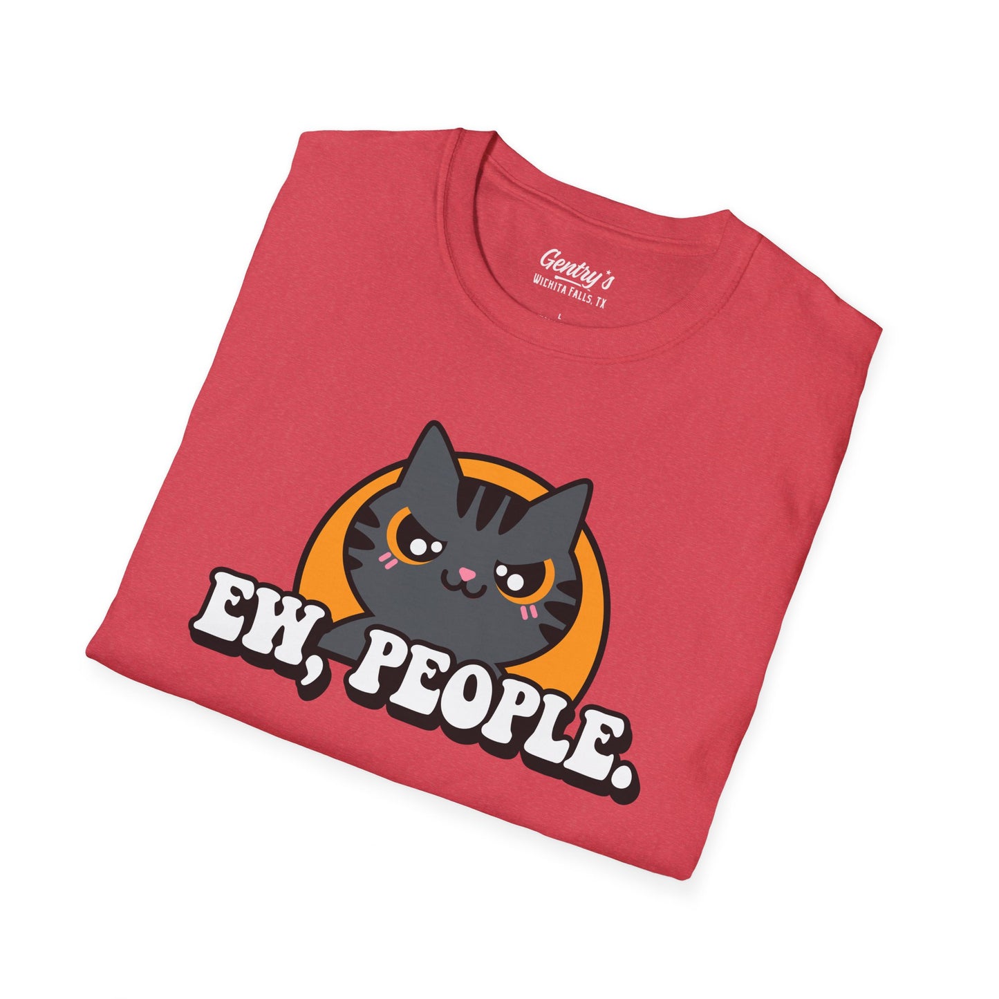 Ew People Cat Unisex Softstyle T-Shirt