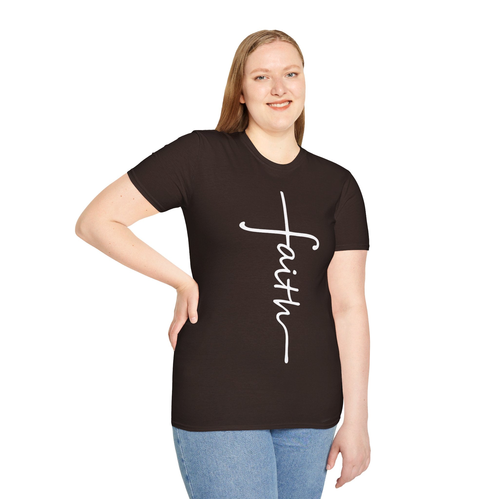 Faith Cross Unisex Softstyle T-Shirt – Gentry's
