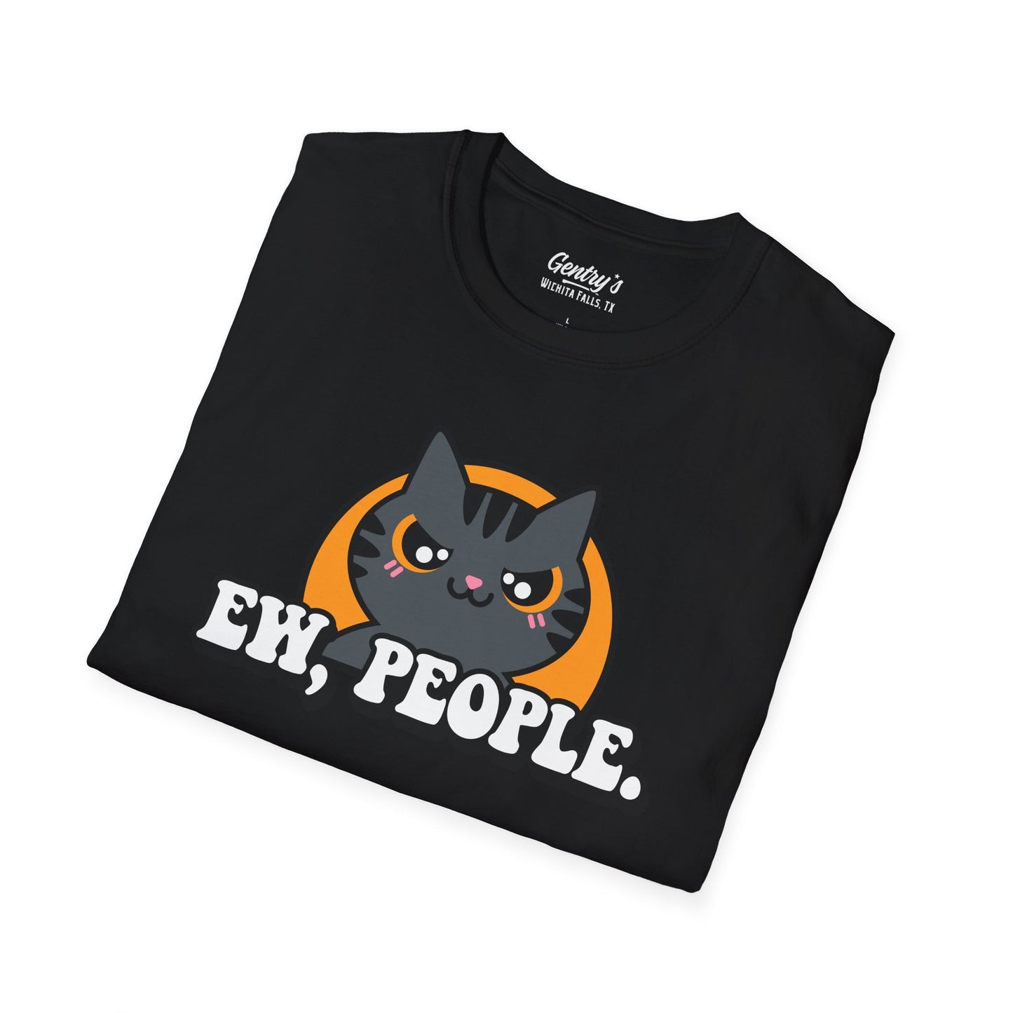 Ew People Cat Unisex Softstyle T-Shirt