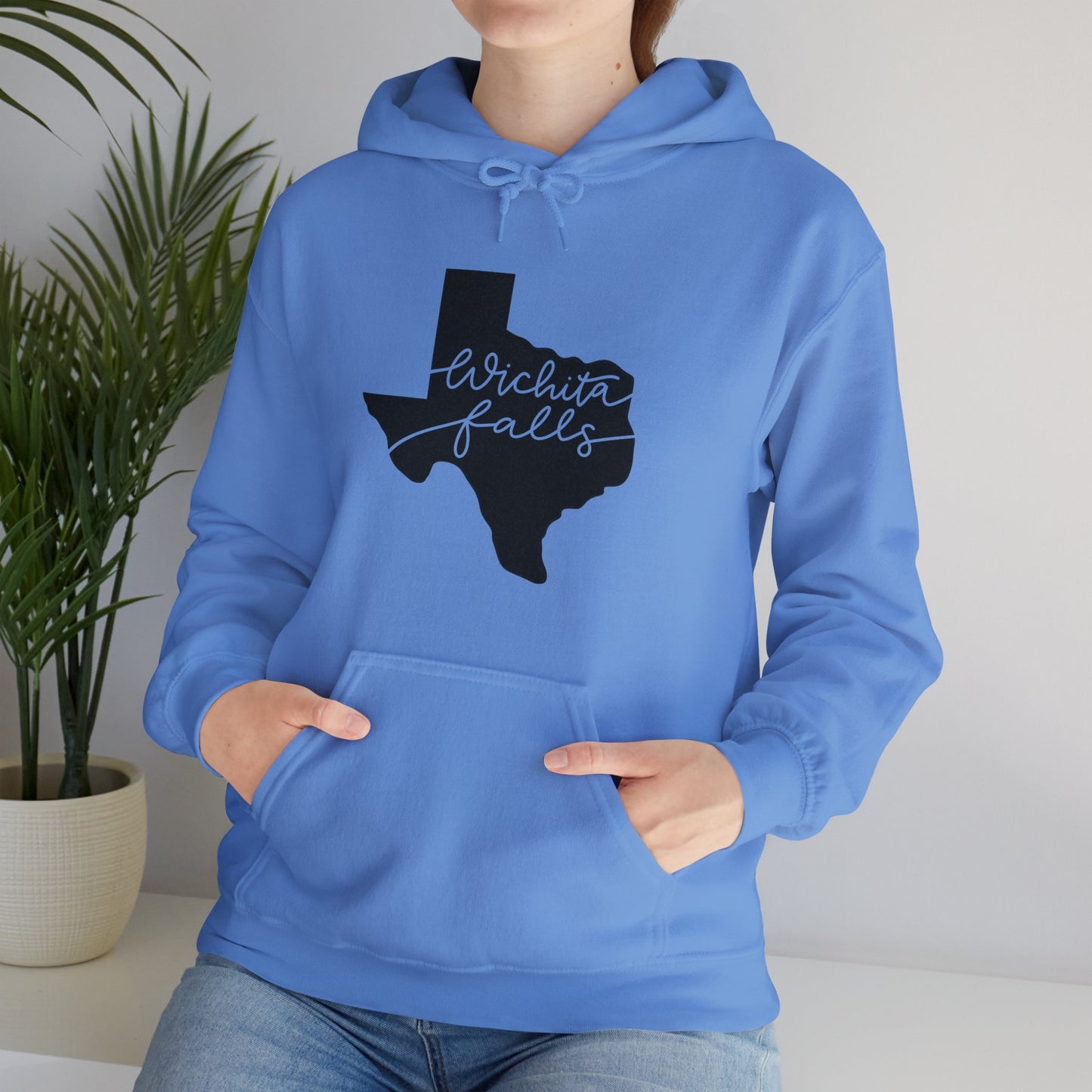 Wichita Falls Script Unisex Heavy Blend™ Hooded Sweatshirt