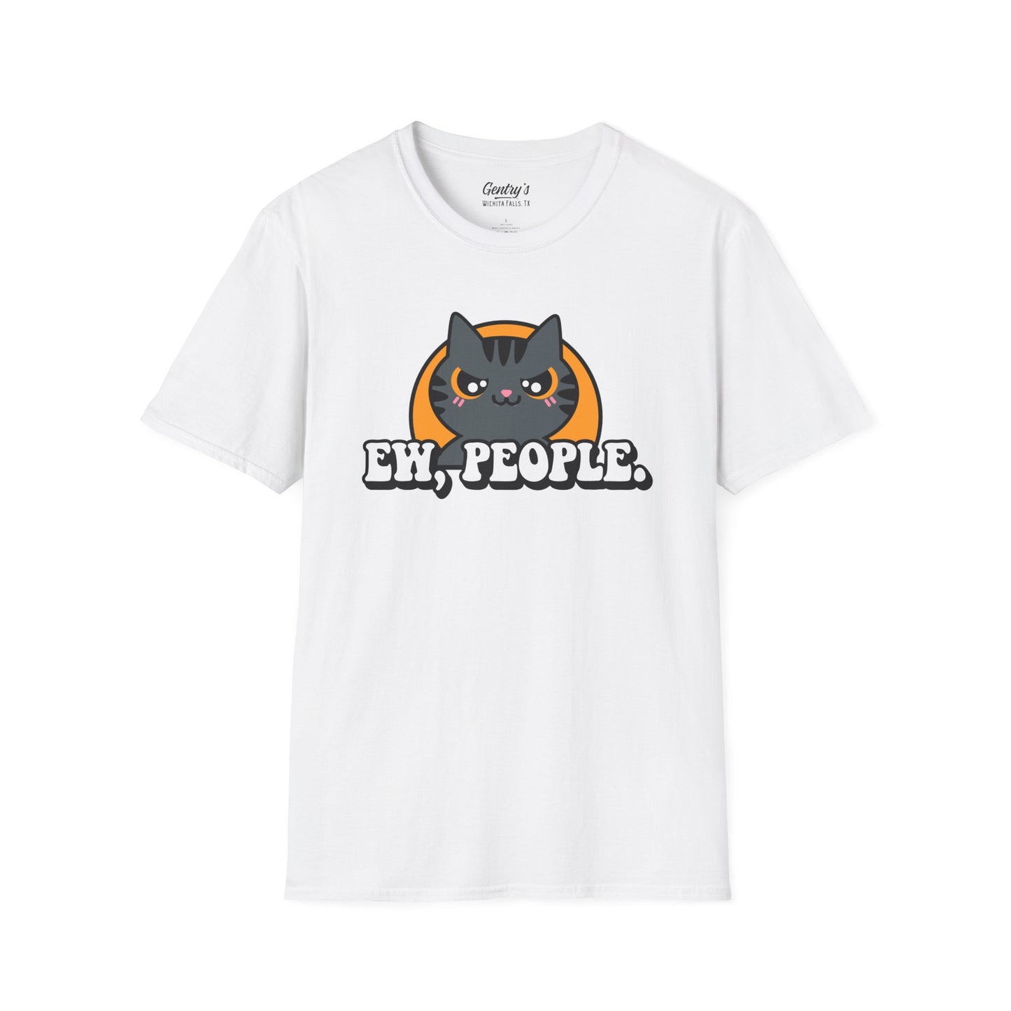 Ew People Cat Unisex Softstyle T-Shirt