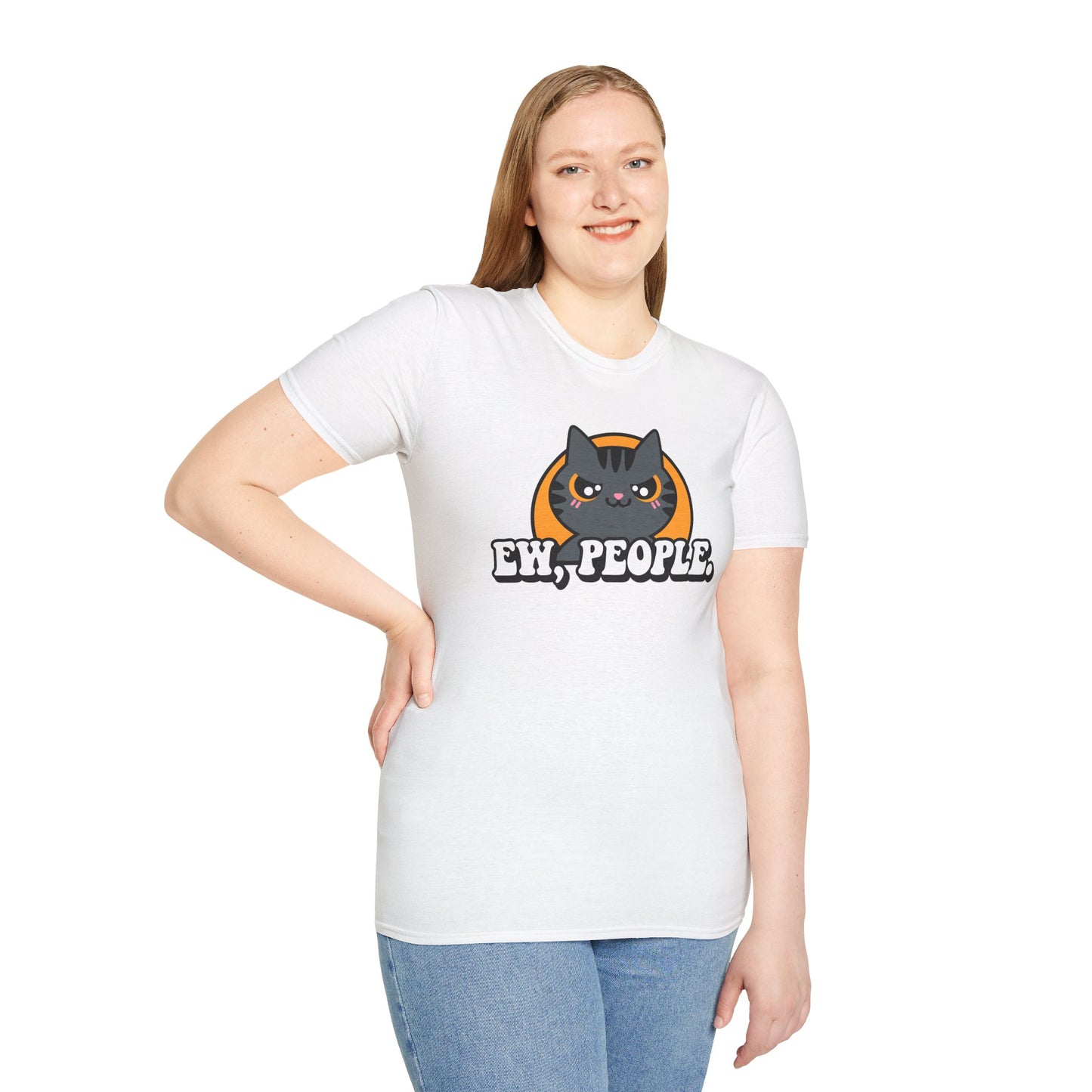 Ew People Cat Unisex Softstyle T-Shirt