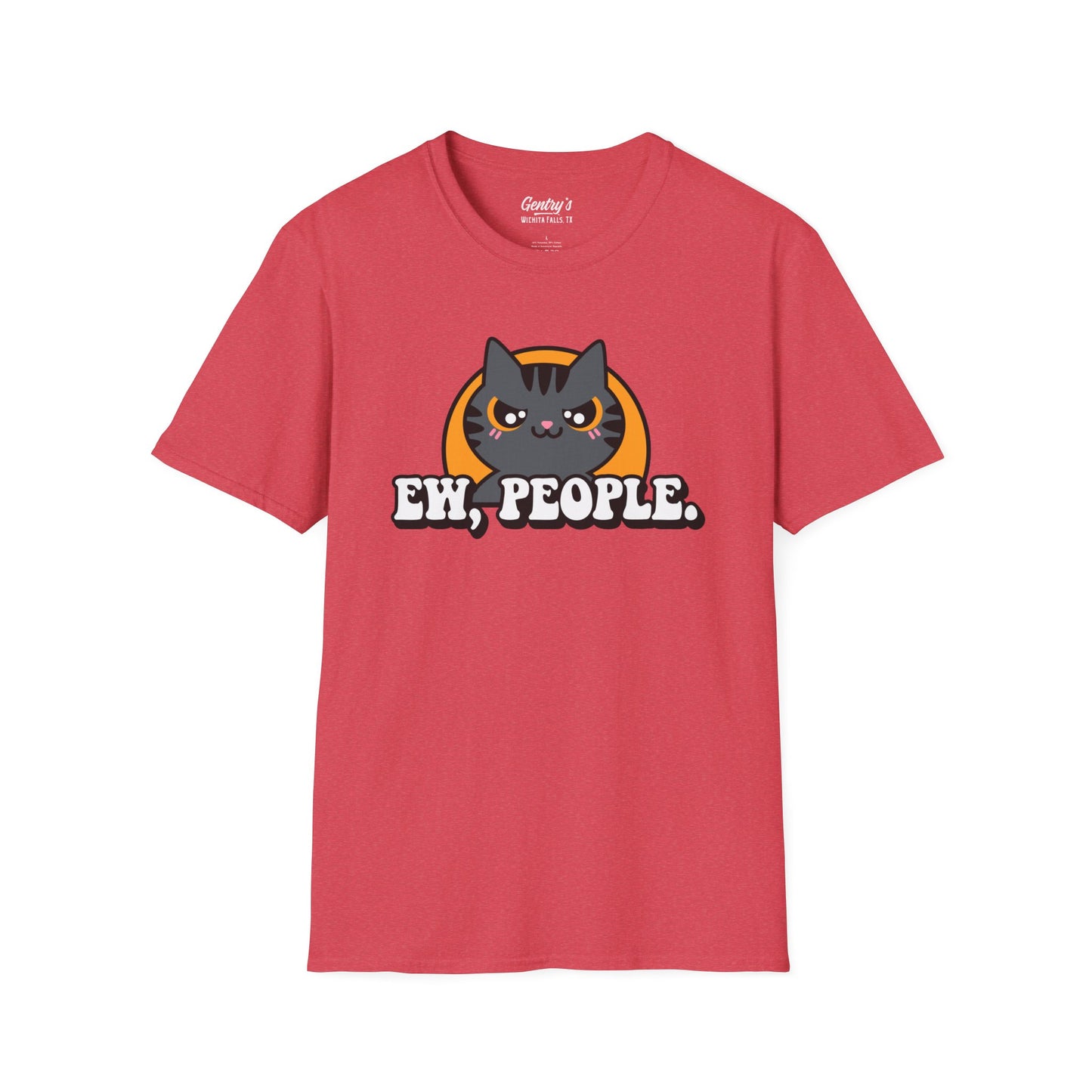 Ew People Cat Unisex Softstyle T-Shirt