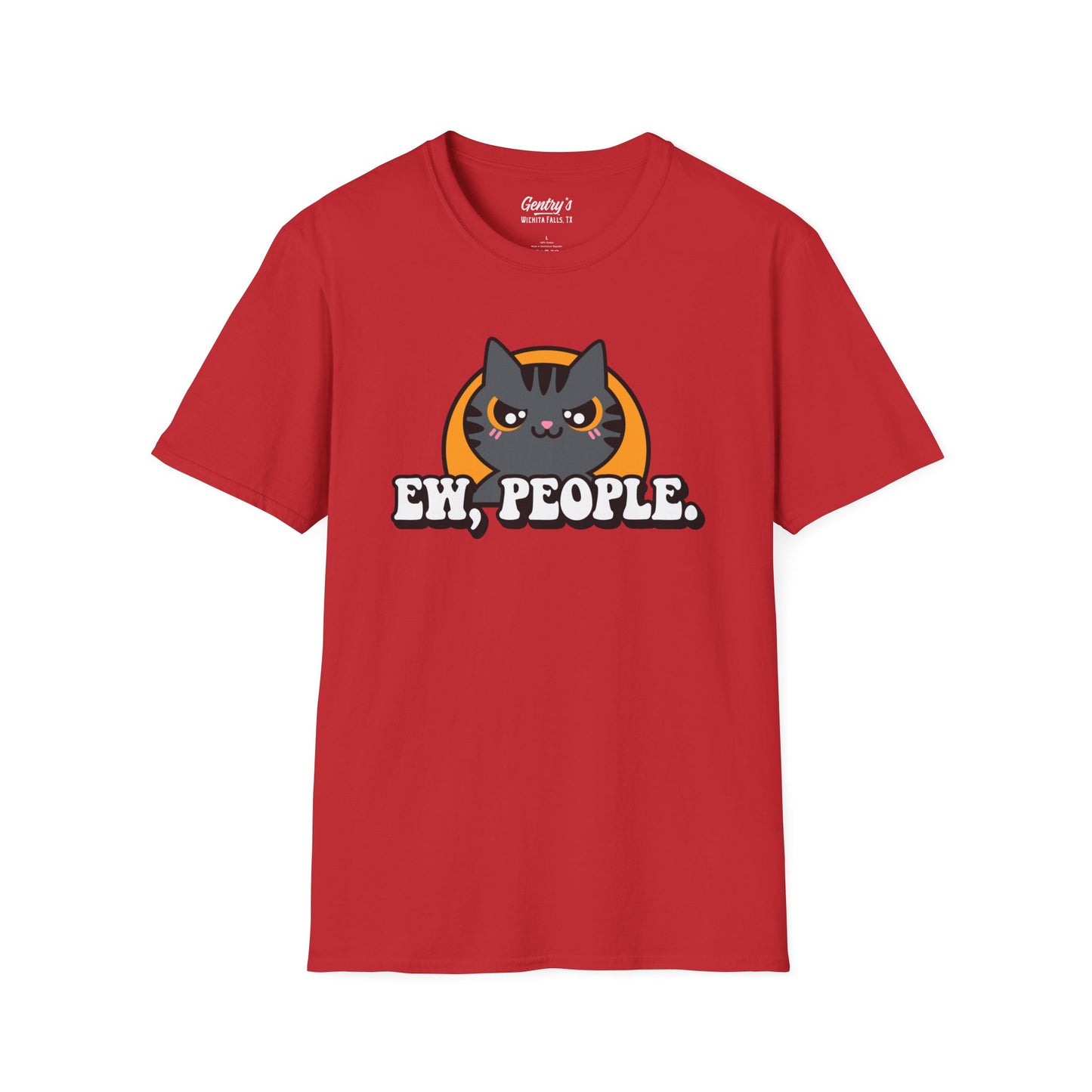 Ew People Cat Unisex Softstyle T-Shirt