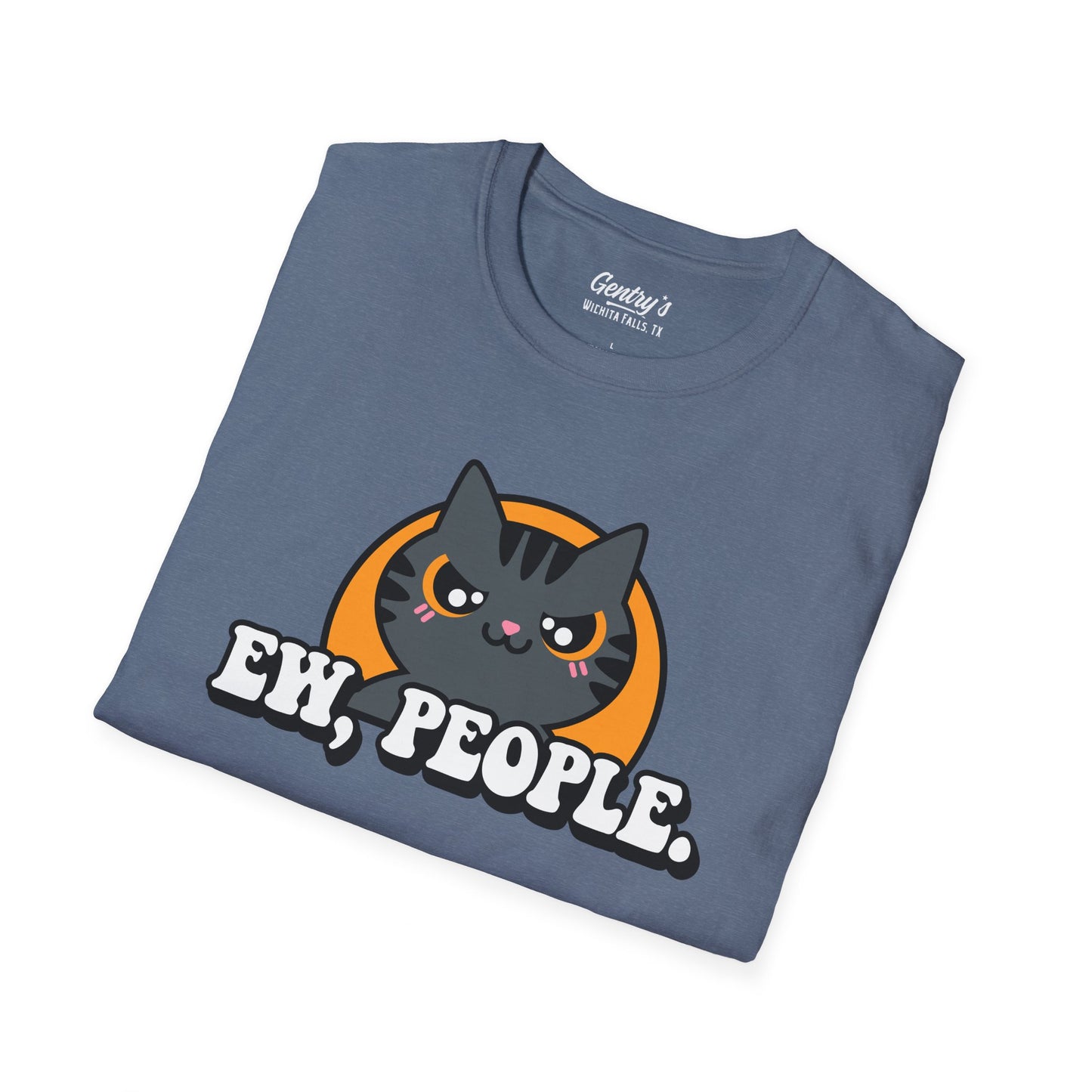 Ew People Cat Unisex Softstyle T-Shirt